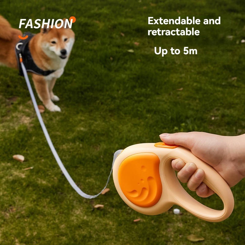 High Quality Retractable Dog Leash Nylon with Lightweight Adjustable Safety Lock Deluxe Pet Walking Accessory for Multi Size Dog