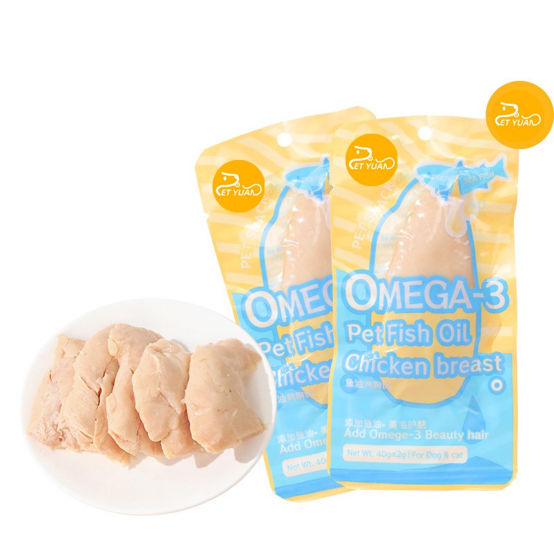 Pet Yuan Hot selling Chicken Breast Cat Snacks Steamed and Boiled Chicken Breast for Cats Food