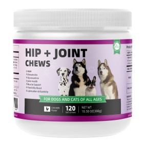 Pet Yuan Dog Hip and Joint Supplement Soft Chews Glucosamine Support Arthritis Dog Joint Care Supplement Calcium for Pet