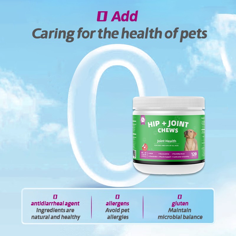 Pet Yuan Private Label Natural Chondroitin Hip and Joint Soft Chews Pet Nutrition Supplements