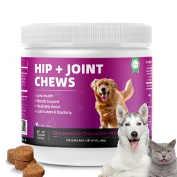 Pet Yuan OEM Hip and Joint Supplement Dog Multivitamin Chew Treats Hip and Joint Supplements Chewable Glucosamine for Dogs