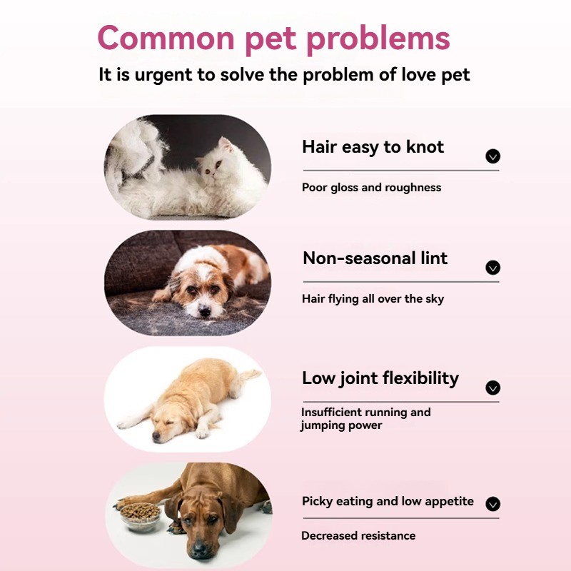 Wholesale Krill Oil Tablets Fish Oil for Cats Special Dog Beauty Hair Strengthen Resistance Nutritional Supplement Joints