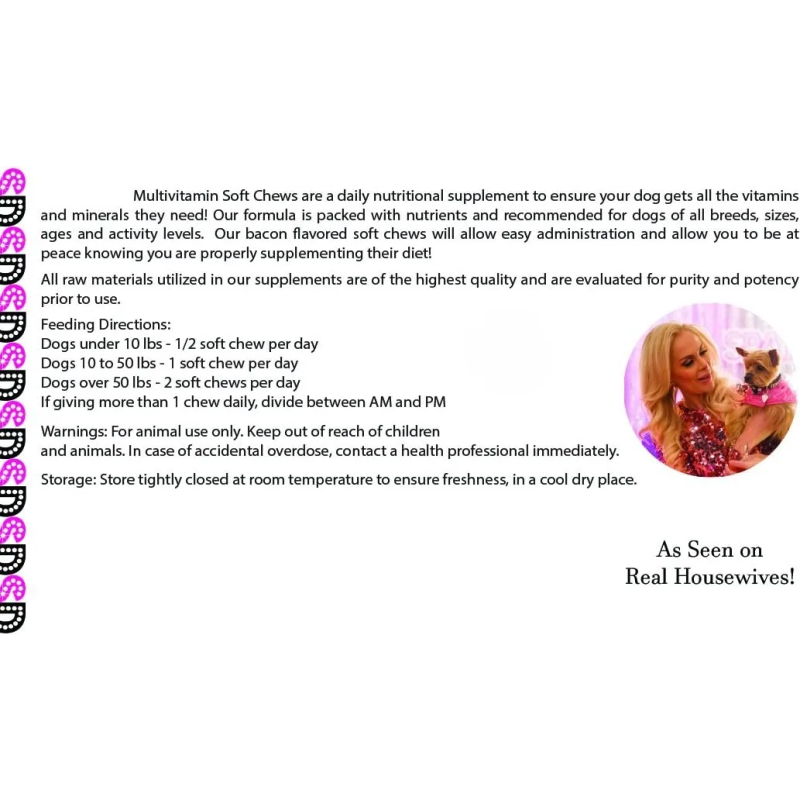 Natural Ingredient Pet Multi-effect Vitamin Chewable Tablets Comprehensively Safeguarding Pet Skin and Immune System Health