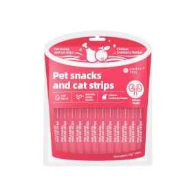 Factory Wholesale High-quality Natural Chicken Formula Pet Cat Strips Snack Wet Food Cat Strips for Cat