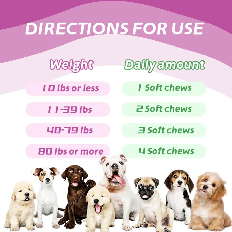 Pet 12 in 1 Probiotic Vitamin Chewable Tablets Natural Formula Supports Overall Pet Health and Enhances Immunity