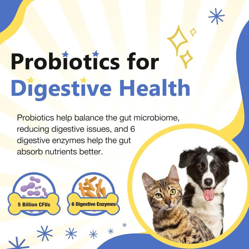 15 in 1 Multivitamins Tablets for Dogs Skin and Coat Health