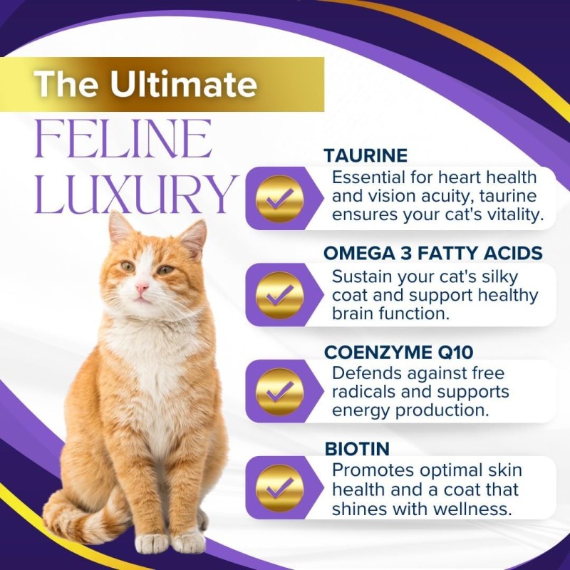 High-end Cat Health Nutrition Supplement Soft Chewable Tablets Contain cat Daily Vitamins Taurine All-round Protect cat Health