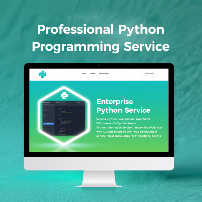 Custom Python Development Service Tailored Enterprise Solution 24/7 Support for E - Commerce Big Data Projects