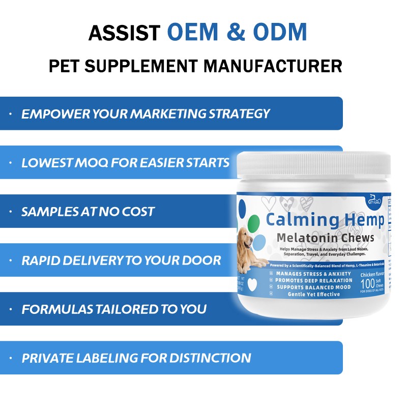 Nutritional Natural Ingredients Multi Stage Pet Calming Chews Aid Sleep Soothe Emotions Meet Nutritional Needs