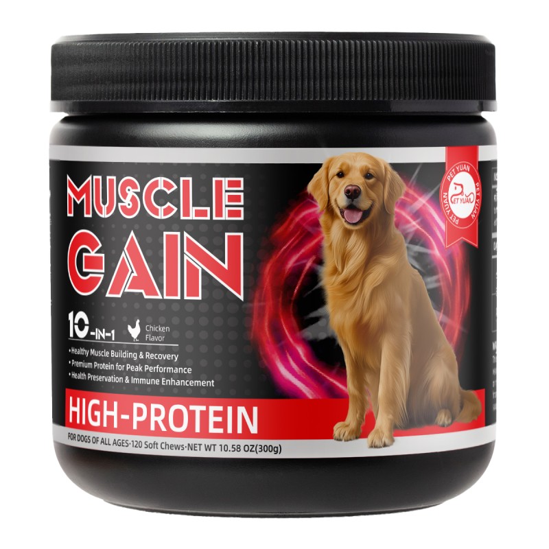 Muscle Gain High-Protein Soft Chews for Dog of All Ages Healthy Muscle Building and Recovery Premium Protein Health Preservation