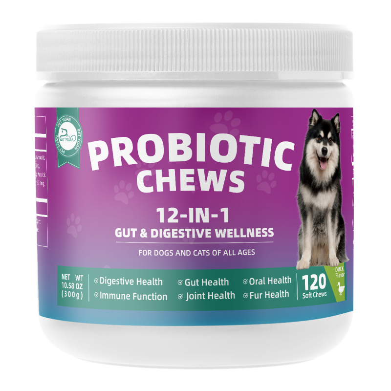 OEM ODM Multi-effect Combined Immunity Enhancing Probiotic Soft Chews for Pets Daily Health Supplements for All Age Groups