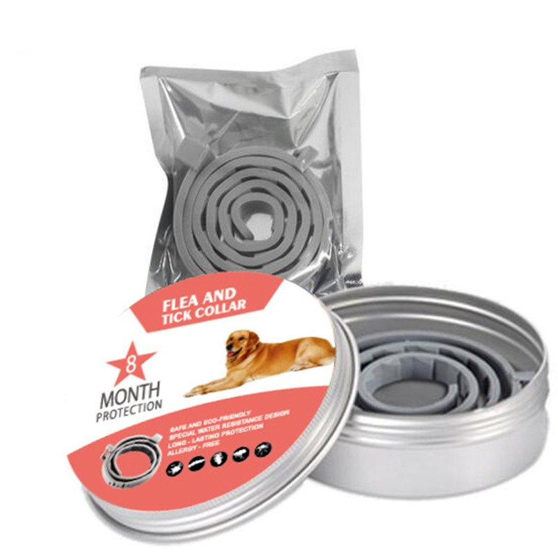 Solid Pattern Anti-Insect Anti-Allergy Cat Dog Collar Ribbon Decoration Natural Rubber Pet Collar Anti-Flea Anti-Tick