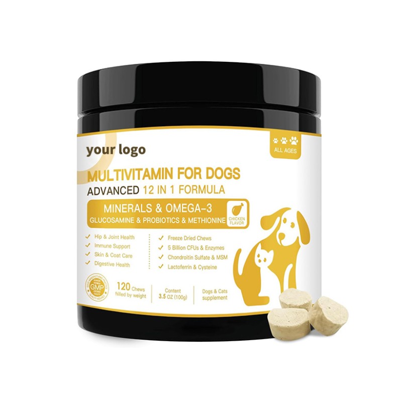 15 in 1 Multivitamins Tablets for Dogs Skin and Coat Health