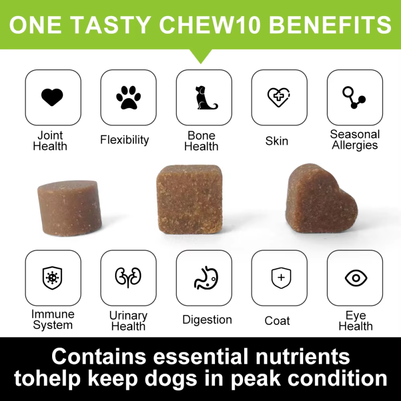 Natural Ingredient Pet Multi-effect Vitamin Chewable Tablets Comprehensively Safeguarding Pet Skin and Immune System Health