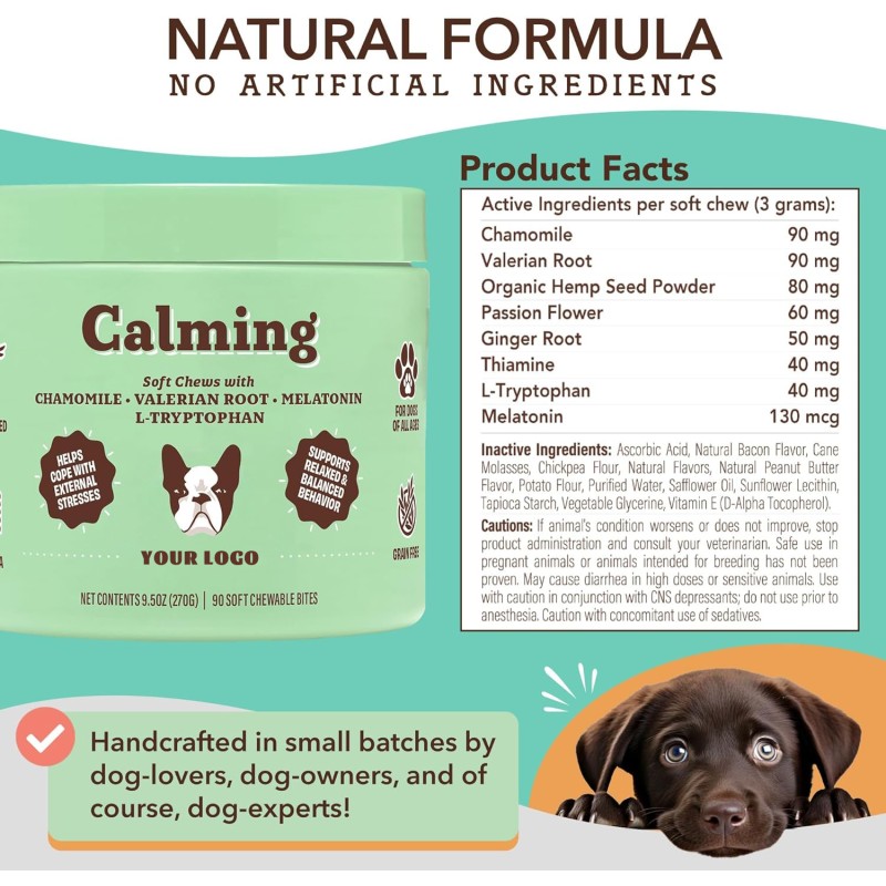 Calming Treats Chews Health Care Dog Chews and Supplements Stress Support Melatonin