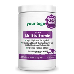 Pet Multivitamins Supplement Nutrition Freeze Dried Chews Supplement for Dog Support Overall Health With Minerals
