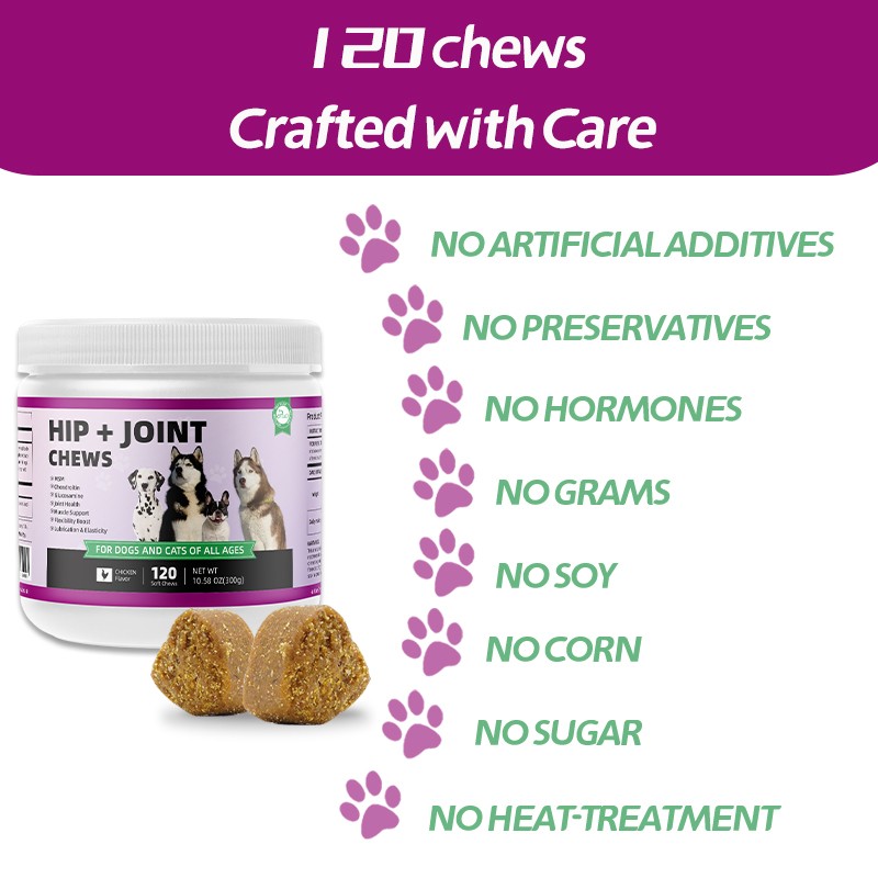 Pet Yuan  Promoting Cross-Border Health Products for Cats Dogs Glucosamine Chondroitin for Hip Joint for Pets Fish