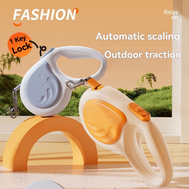 High Quality Retractable Dog Leash Nylon with Lightweight Adjustable Safety Lock Deluxe Pet Walking Accessory for Multi Size Dog