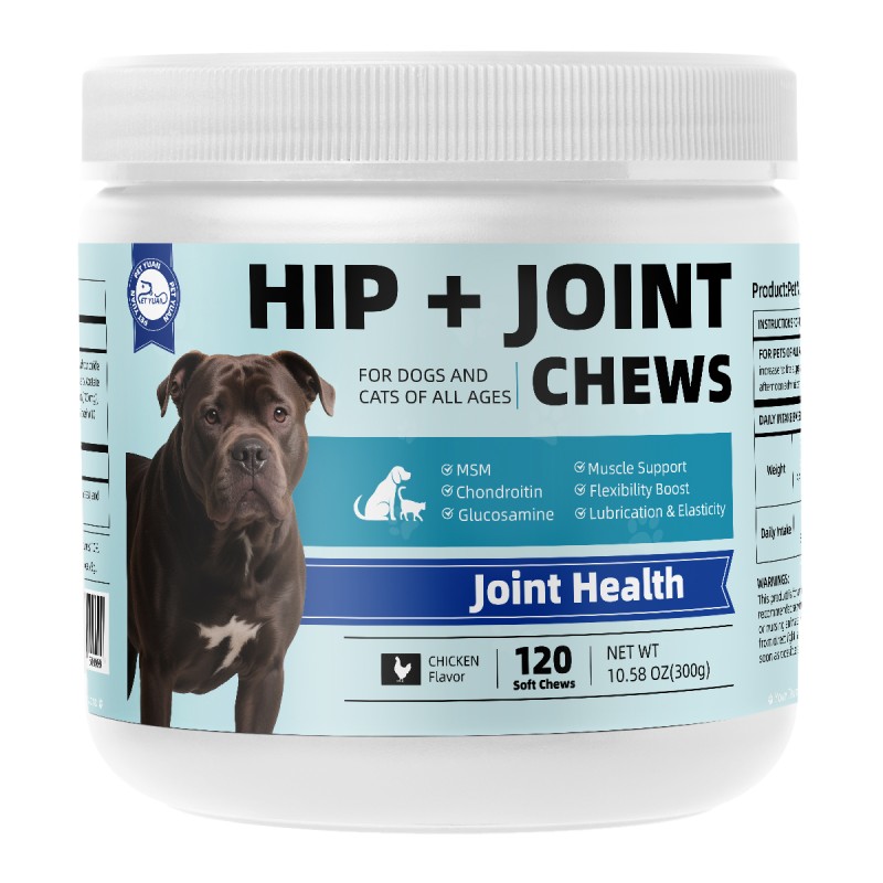 Pet Highly Effective Joint Health Soft Chew Tablets Daily Joint Health Care Nutritional Supplement for All-age Pet Cats and Dogs