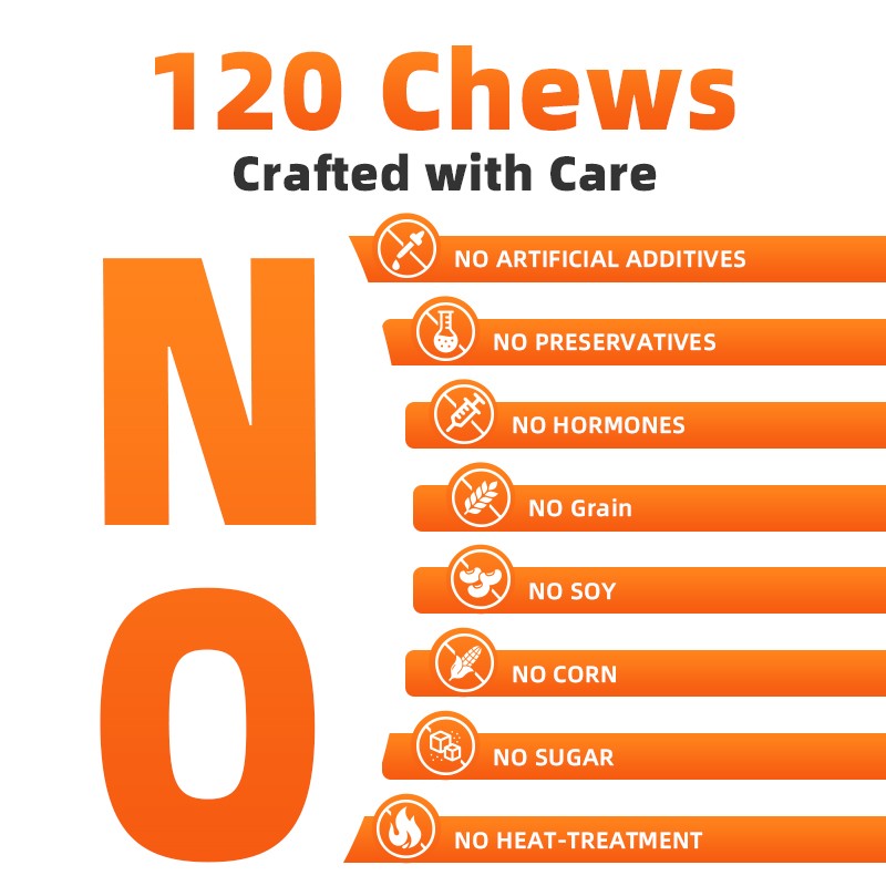 Pet Yuan Pet Nutritional Private Label Probiotics Supplements Advanced Probiotic Soft Chews for Dogs Cats