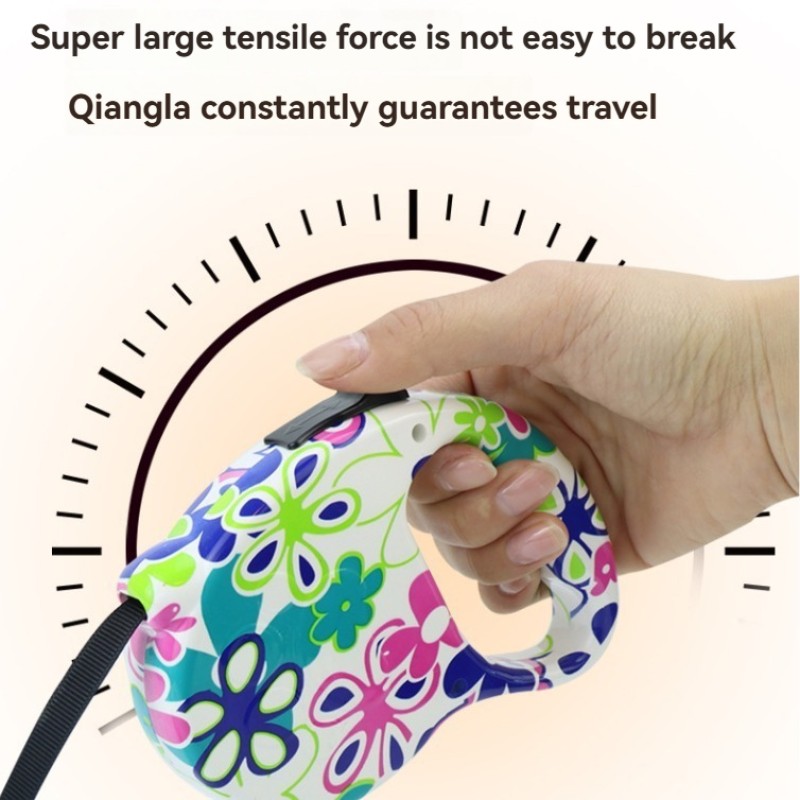 Factory Directly Walking Dog Leash Pet Traction Rope Pet Collar Explosion-proof Punching  Dog Rope