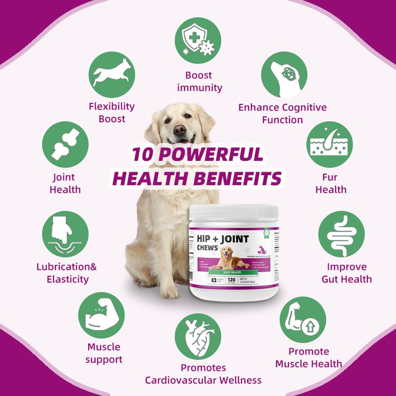 Pet Yuan  Promoting Cross-Border Health Products for Cats Dogs Glucosamine Chondroitin for Hip Joint for Pets Fish