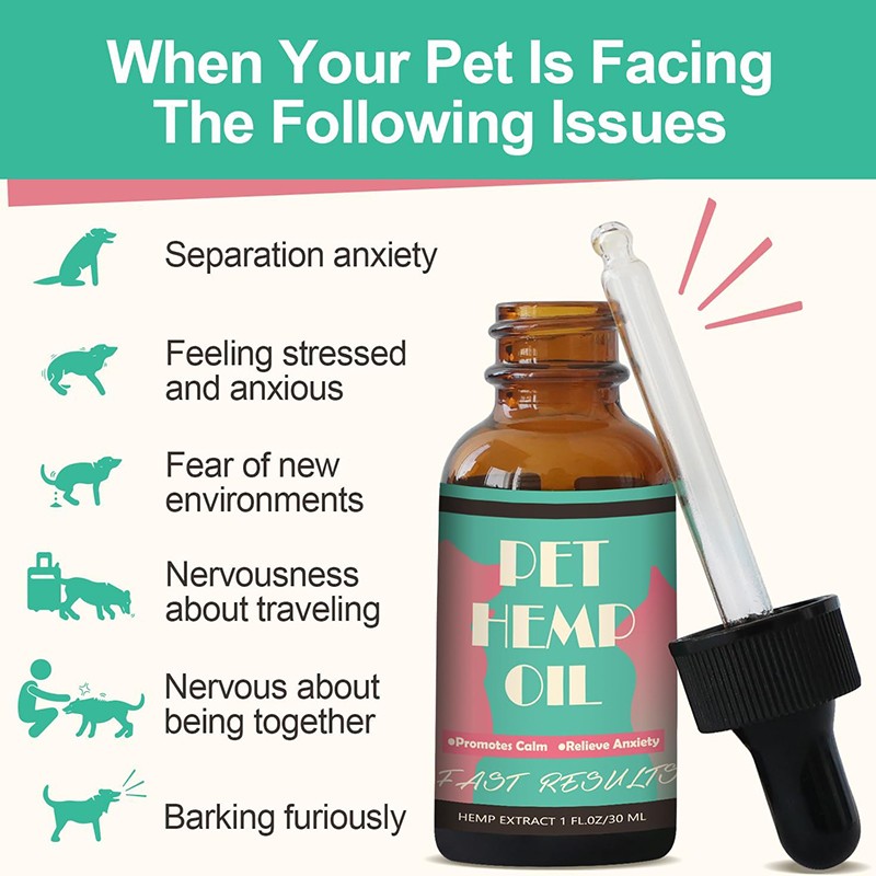 OEM ODM Custom Private Label Pet Calming Health Supplement for Dog and Cat Wholesale Hemp Extract Treat