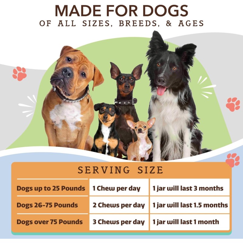 Rapid Healing Hair Regrowth Dog Skin Soother Multi Vitamin Nutritional Supplements