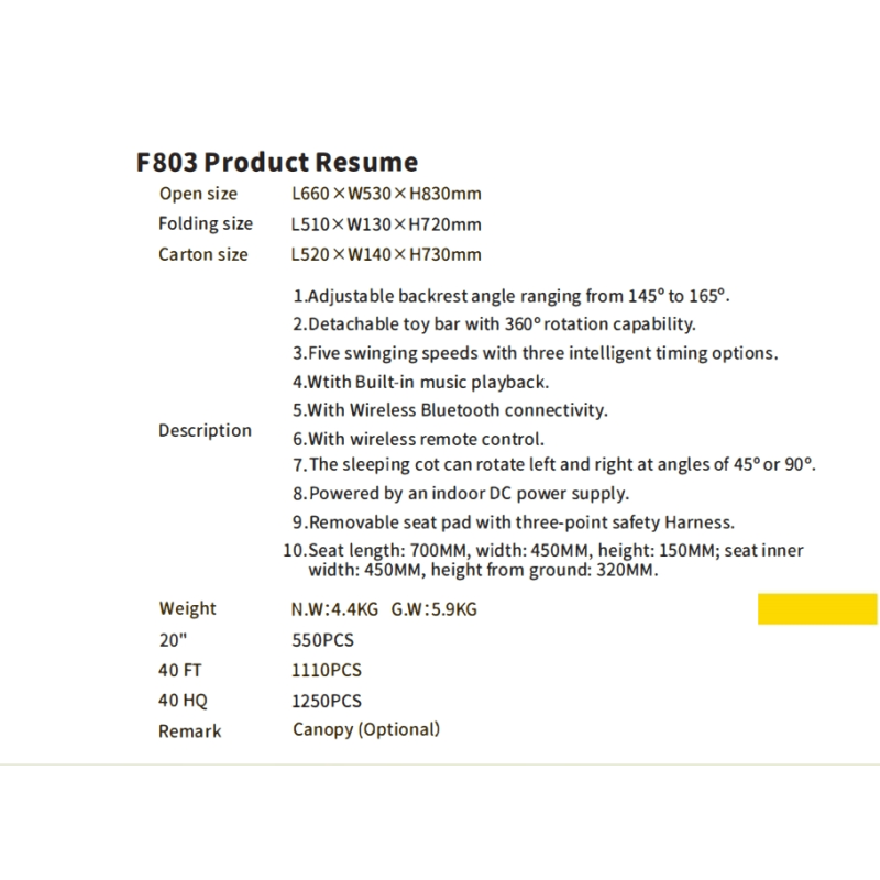 Baby Rocking Chair Supplier - 5 in 1 Automatic Multi