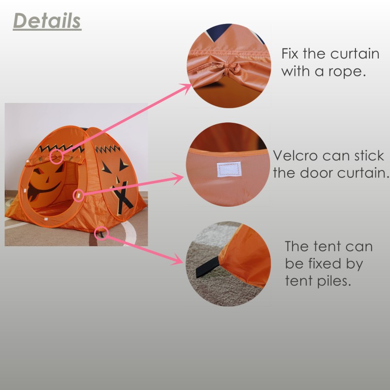 Play Tent Supplier - Halloween Pumpkin Printed