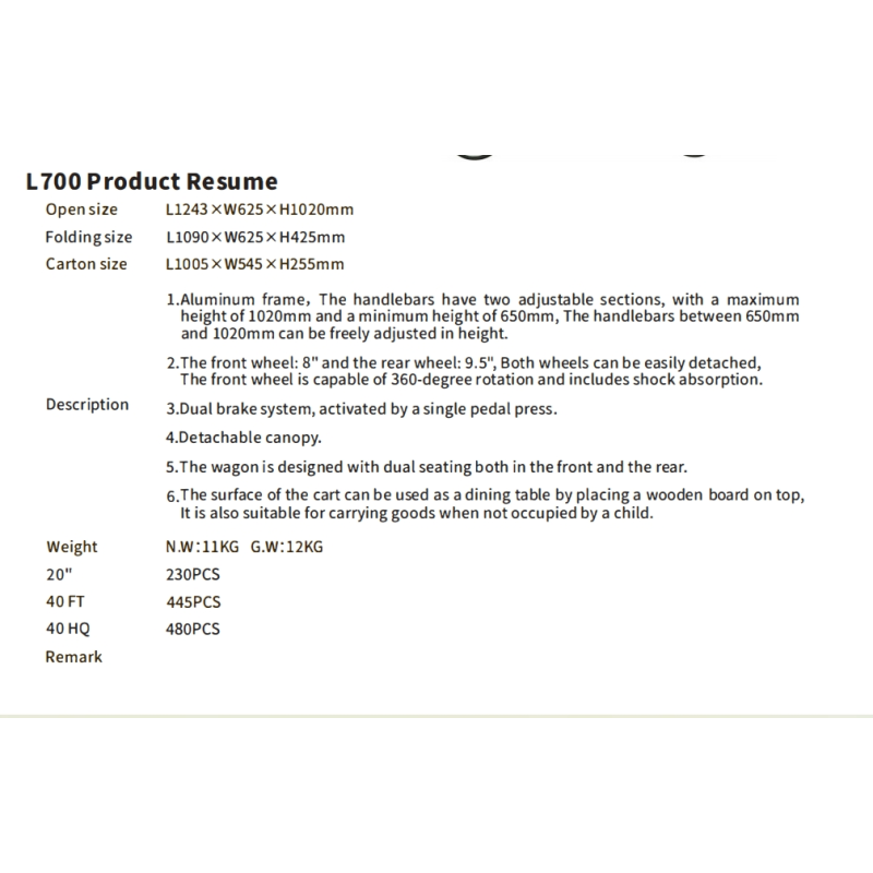 Stroller Wagon Supplier - Twin Double Folding Canopy