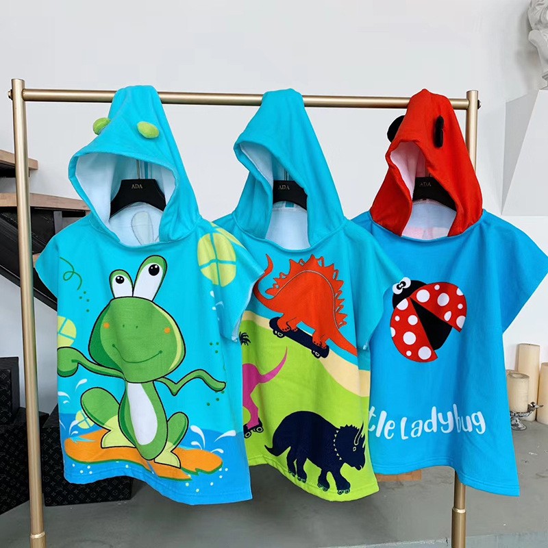 Poncho Towel Manufacturer - Wholesale Kids Hooded Swimming Beach