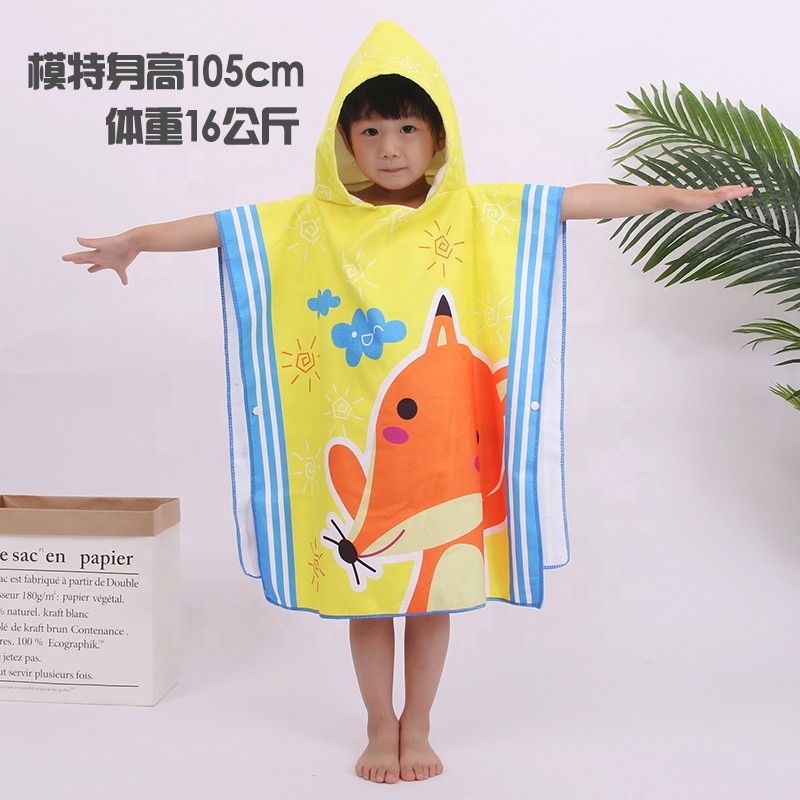 Hooded Towel Manufacturer - In Stock Children Printed Cartoon
