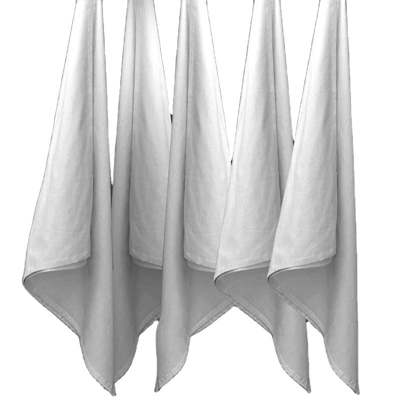 Dish Towel Factory - 100% Polyester Cotton Plain White