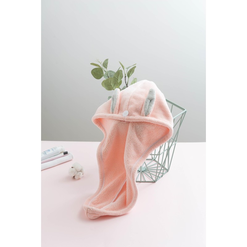 Dry Hair Towel Factory - Cute Cartoon Coral Velvet Hooded