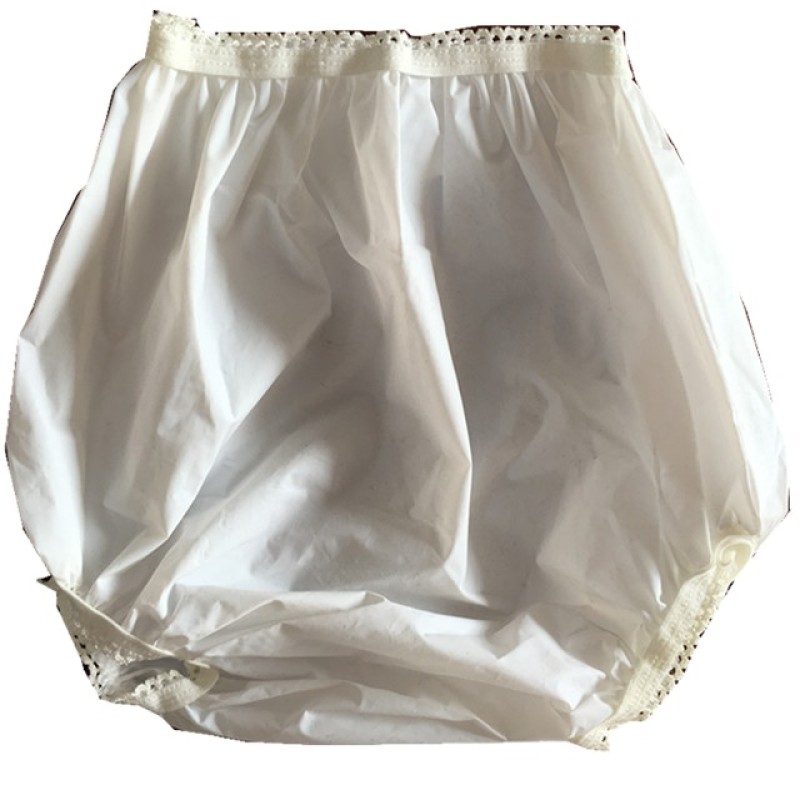 Waterproof Pants Supplier - Adult Milky White Plastic Incontinence