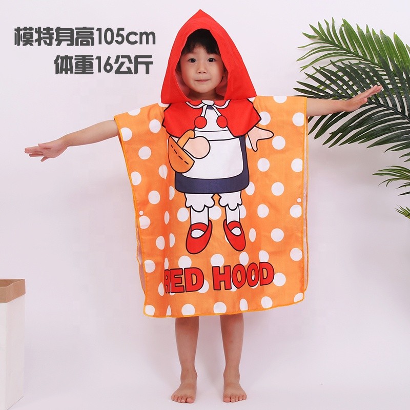 Hooded Towel Manufacturer - In Stock Children Printed Cartoon
