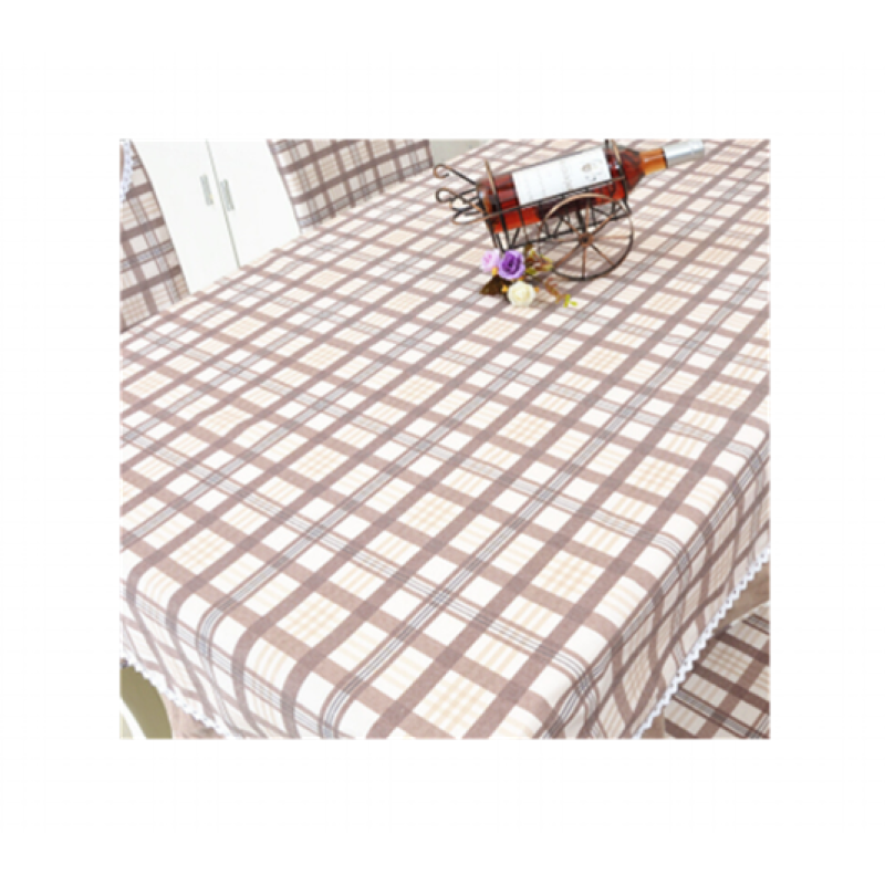 Round Tablecloth Manufacturer - Wholesale Printed Checkered Grid