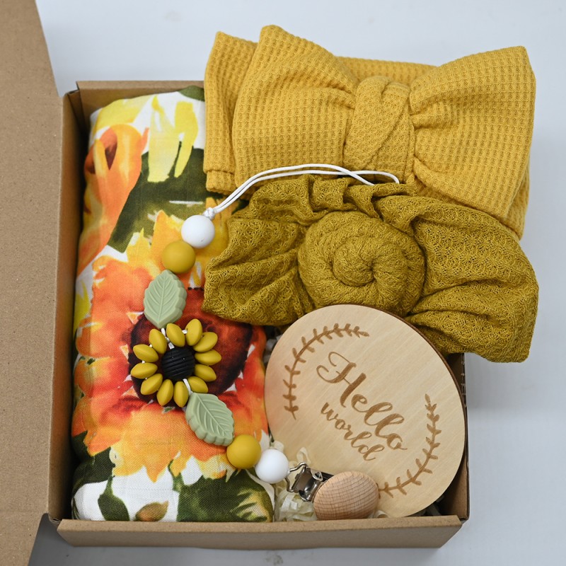 Newborn Gift Box Supplier - Hot Sale Organic Cotton Silicone