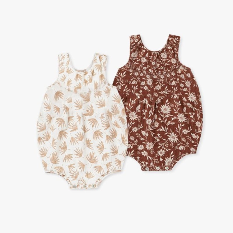 Summer Romper Manufacturer - Organic Cotton Muslin Sleeveless