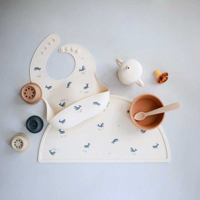 Engraved Bib Supplier - INS Silicone Baby Shower Gift