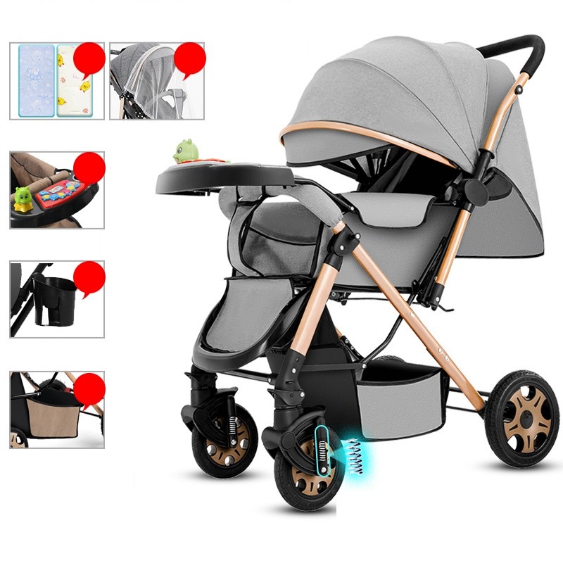 Outdoor Stroller Manufacturer - Luxury 3 in 1 with Carry Basket