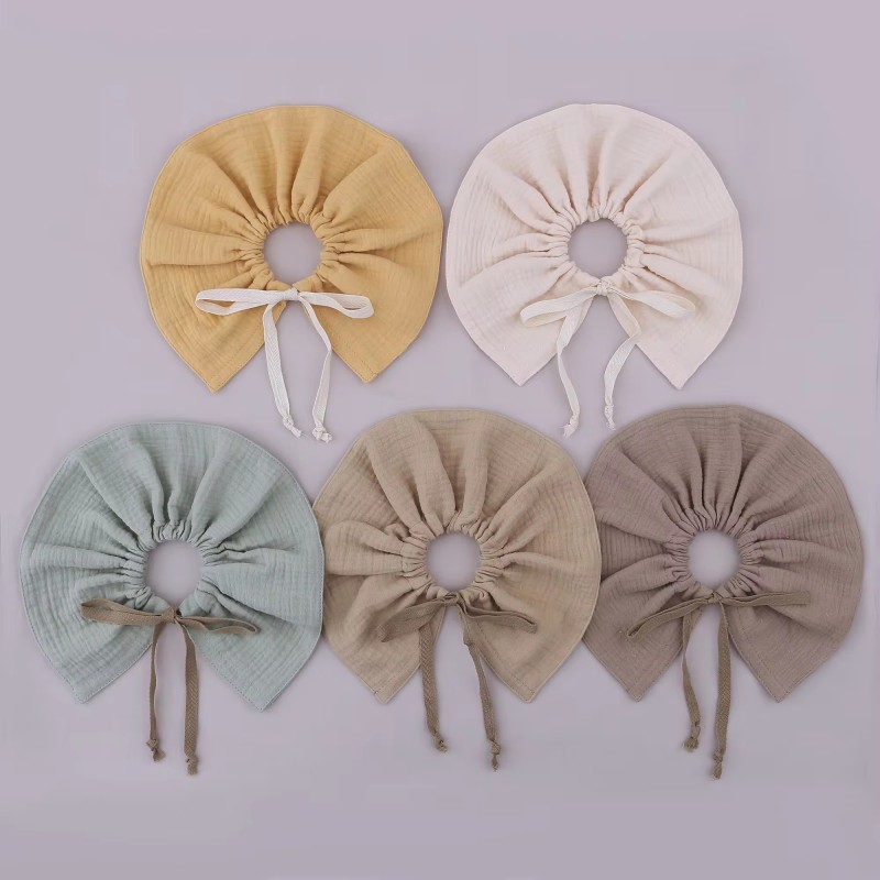 Saliva Towel Supplier - Fashion 2 Layers Hemp Cotton 360