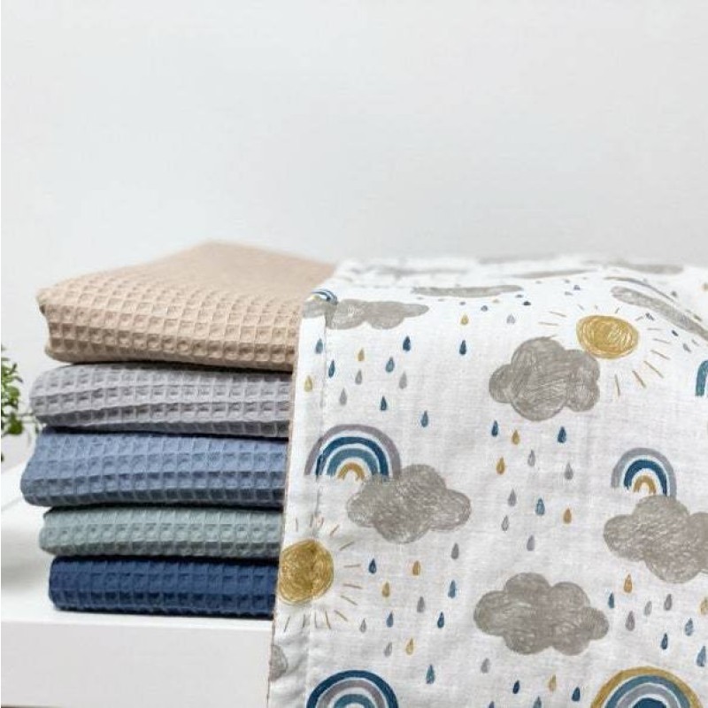 Security Blanket Supplier - Personalized Organic Waffle Swaddle