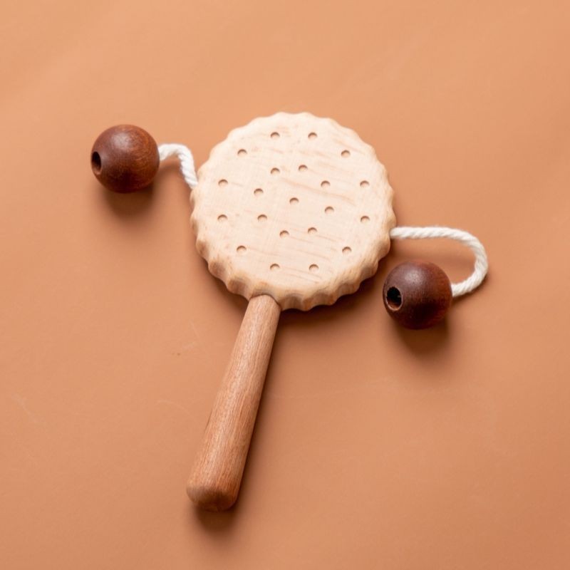 Wooden Rattle Supplier - New Design Beech Wood Molar Ring