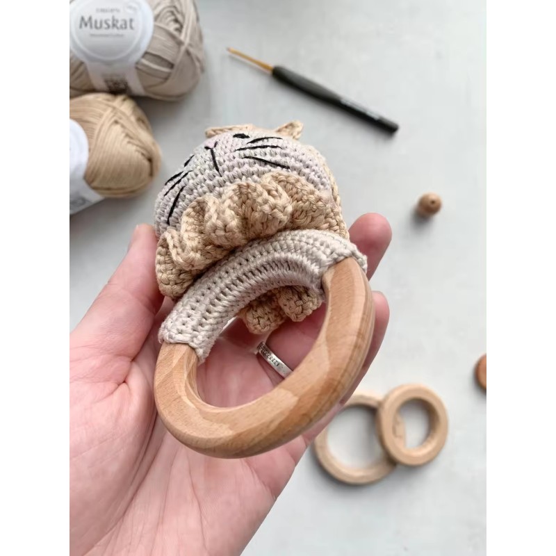 Crochet Toy Manufacturer - Customized Baby Cat Handmade Teether