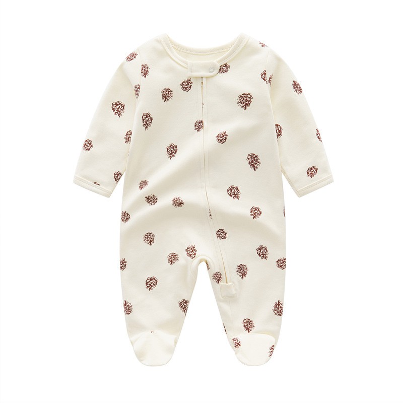 Baby Pajamas Supplier - Zipper 100% Cotton Print Footie