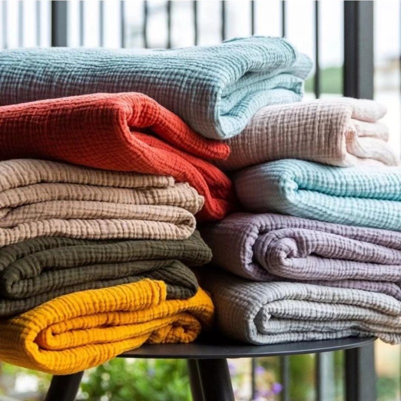 Receiving Blanket Supplier - Cotton Muslin Plain Color Tassels