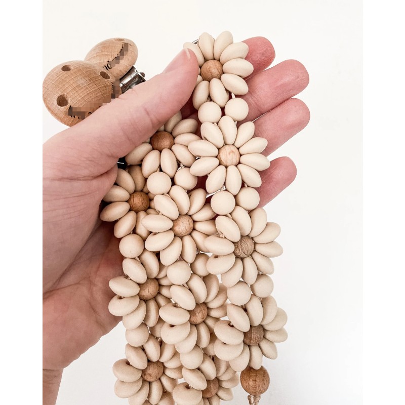 Teether Supplier - New Flower Silicone Pacifier Chain