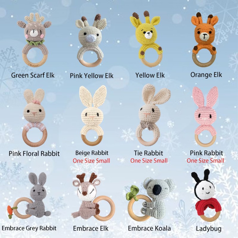 Baby Rattle Manufacturer - Custom Wooden Animal Crochet Newborn